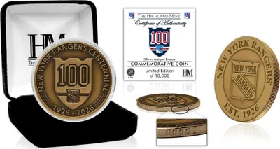 Produktbild von New York Rangers NHL 100th Anniversary (39mm) Münze Antique