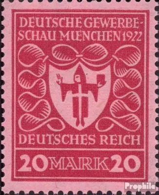 Produktbild von Briefmarken Deutsches Reich 1922 Mi 204a postfrisch Deutsche Gewerbeschau