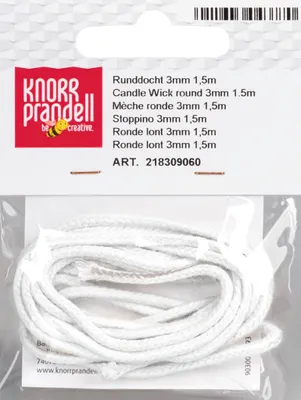 Image de 5X KNORR prandell 218309060 Runddocht, weiß, 1,5 m