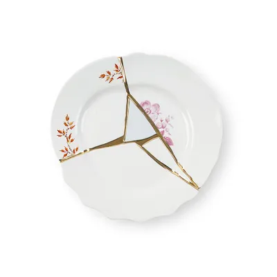 Produktbild von Seletti Teller Kintsugi 1 Dessert Plate Porzellan (21cm)
