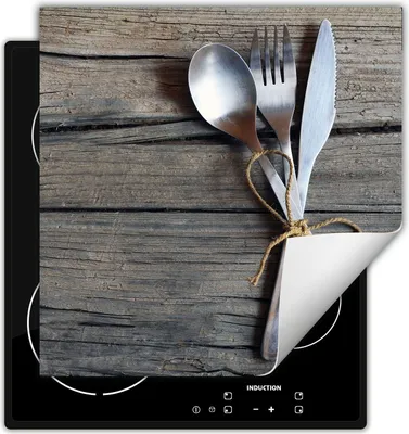Immagine prodotto di DarHaus Piastra di copertura per fornelli 50x52 cm Tappetino antiscivolo Roll-up, legno - Cucina
