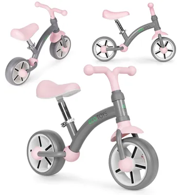 Image de Vélo sans pédales pour enfants, roues en EVA, selle réglable, gris, ECOTOYS