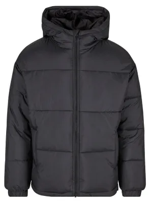 Immagine prodotto di Urban Classics, giacca di transizione da uomo, modello basic imbottito con cappuccio, colore nero, taglia S