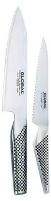 Produktbild von Global Messerset G-5814R: Fleischmesser + Brötchenmesser