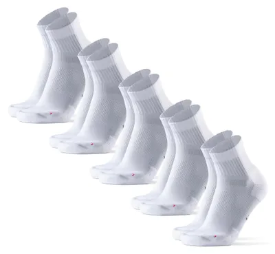 Produktbild von DANISH ENDURANCE Quarter Laufsocken, 5er Pack, Weiß, 35-38