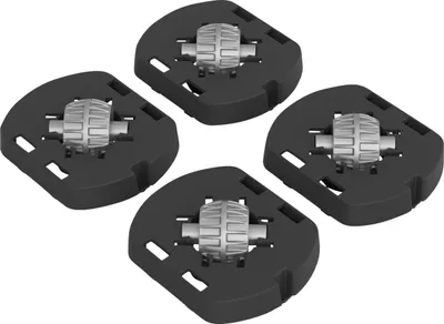 Produktbild von Rotho Fussadapter mit Rollen für Box Albris 45 L schwarz 17 x 14 x 3 cm