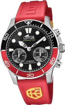 Produktbild von Lotus Edelstahl Silikon Herren Uhr silber rot Sport Elegant Classic D2UL18935/1