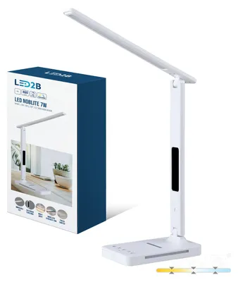 Produktbild von LED-Schreibtischleuchte NOBLITE 7W CCT Weiß LED2B