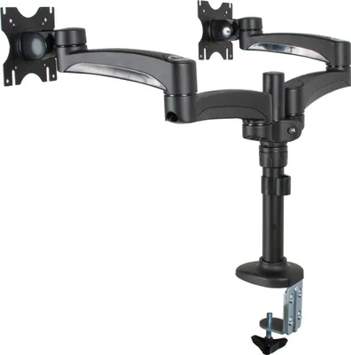 Immagine prodotto di B-TECH BT7374/GB Supporto da tavolo Premium (75 x 75 mm, 100 x 100 mm, dimensioni del display fino a 61 cm (24 pollici), capacità di carico 9 kg per schermo) nero