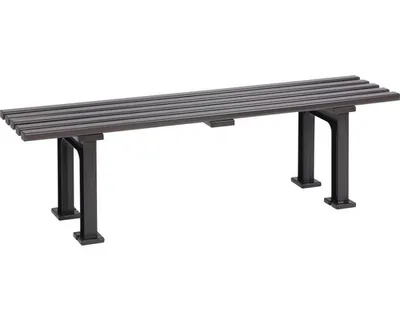 Produktbild von Blome Gartenbank Mono l, 3-Sitzer, Pflegeleichte Kunststoff, mit 5 Mehrkammerprofilen & 2 Standfüßen, Braun