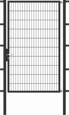 Produktbild von Alberts Einzeltor Flexo mit Zubehör, zum Einbetonieren, anthrazit, Breite 125 cm, Höhe 200 cm