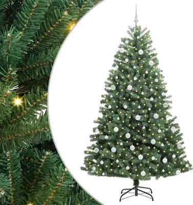 Image de vidaXL Arbre de Noël artificiel pliable vert 210 cm