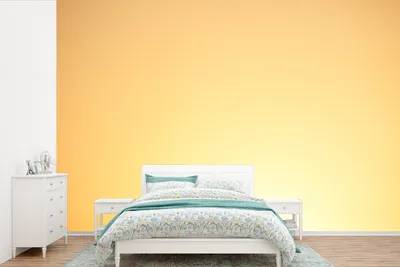 Produktbild von MuchoWow® Fototapete für Wohnzimmer oder Schlafzimmer Wandtapete Vinyl Motivtapete Sonne mit gelbem Schimmer - 450x300 cm - Gemusterte