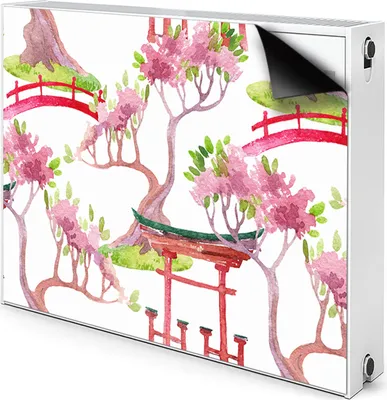 Produktbild von Magnet Heizkörper Heizkörper-Abdeckung Heizkörperabdeckung 90x60 cm  - Japaner, Themen