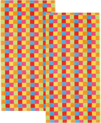 Produktbild von 2 Stück Cawö Life Style Handtücher 7017-25 kariert muilticolor 50x100