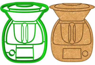 Produktbild von Cookie Monster Keksform Ausstecher Thermomix 1 grün 8cm