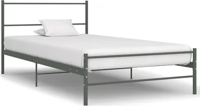 Produktbild von Bettgestell Grau Metall 90×200 cm