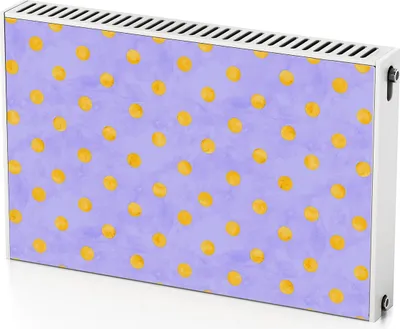 Produktbild von Gemalte Punkte – Magnetische Heizkörperabdeckung – 90x60 cm – Magnet Heizkörperabdeckung – 3D Würfel – Heizkörperverkleidung – Magnetische Wandverkleidung – Wetterfest