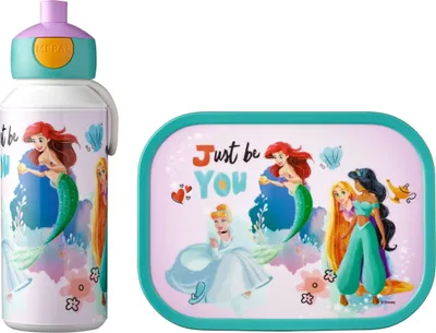 Produktbild von Mepal - Campus Pausenset - Lunchset mit Pop-up Trinkflasche und Brotdose - Disney Princess