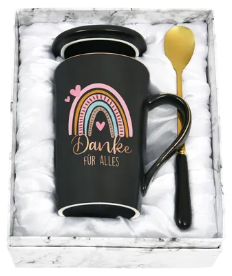 Kaffeetasse 400 ml – Danke für alles – Abschiedsgeschenk für Erzieher