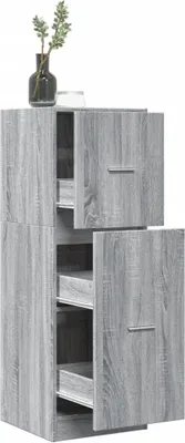 Produktbild von "2026 Promotion" Mehrzweckschrank, Flurschrank Apothekerschrank, Grau Sonoma 40x41x118 cm Holzwerkstoff - Kommoden CC31486