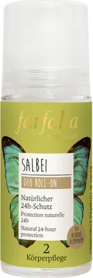 Produktbild von Farfalla Salbei, Kräuterfrischer Deo Roll-on Bio 50ml