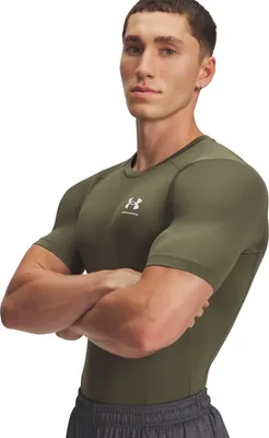 Obrázok produktu pre Under Armour HeatGear, Dospelý, Samec, Zelená, Povrch základnej vrstvy, Jednofarebné, Marine OD Green / White - 391