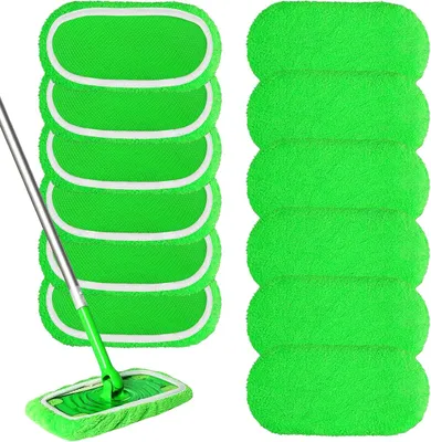 Produktbild von Mikrofaser Bodentuch 12 Stück, 25.4x11.5 cm, trocken und nass, für Haushalt