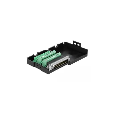 Produktbild von DELOCK D-Sub25 Stecker zu Terminalblock Adapter mit Gehäuse