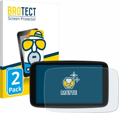 Produktbild von 2x BROTECT Schutzfolie für TomTom GO Advanced Displayschutz Displayschutzfolie Folie Matt Entspiegelungsfolie