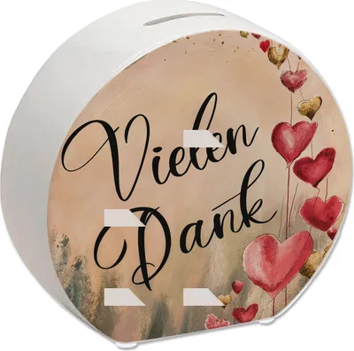 Produktbild von Vielen Dank mit Herzen - Spardose