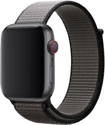 Produktbild von Apple Smartwatch-Armband Sport Loop Band für Apple Watch 42/44/45/49mm, MWTY2, Anchor Gray, Nylon, Handgelenk 145-220mm, Klettverschluss