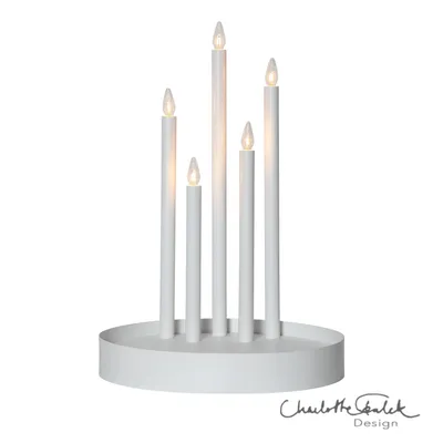 Produktbild von Star Trading 644-43, Leichte Dekorationsfigur, Weiß, IP20, Weiß, 5 Glühbirne(n), E10
