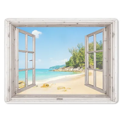 Produktbild von MuchoWow® Mauspad Mousepad Aussicht - Strand - Sand 23x19 cm - Mousepads - Maus Mat - Pad - Mausunterlage - Schreibtischunterlage - Mauspad