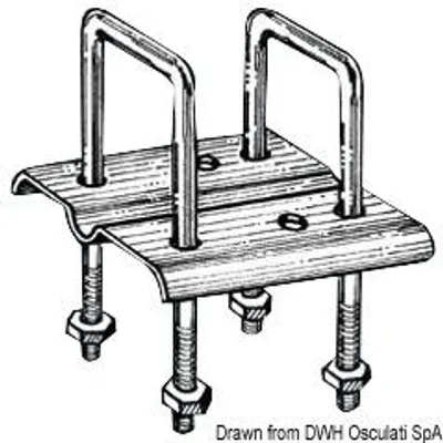 Image de Pince de fixation pour rouleau, droite , 1 pièce
