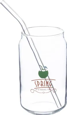 Produktbild von Dosenbecher mit strohhalm "summer" 52cl - SG Secret de Gourmet