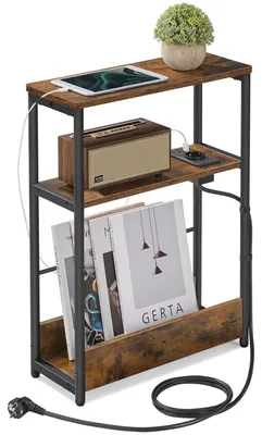 Immagine prodotto di Tavolino laterale VASAGLE, comodino con cassetto, 3 ripiani