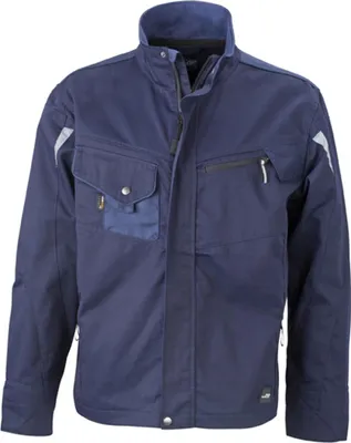 Produktbild von James & Nicholson Arbeitsjacke JN821 Gr. M navy/navy