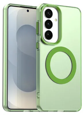 Produktbild von Magnetisch Hülle für Samsung Galaxy S26, Schlank Durchscheinend Matt Stoßfest Handyhülle Grün
