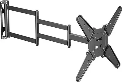 Productafbeelding van TV muurbeugel met lange verlengarm voor 26-65 inch televisies - Draaibaar en kantelbaar tot VESA 400x400 mm, tot 40 kg