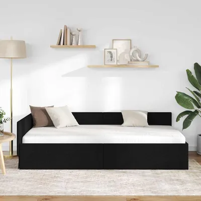 Produktbild von "Winterschlussverkauf "Bettgestell/Eckbettgestell - CLORIS - Einzelbett - mit Kopfteil Schwarz 90 cm - Einfache Montage - x 200 cm - Einfache Montage - Samt - DEMöbel8059374