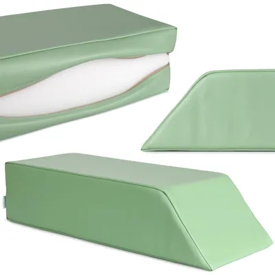 Obrázek produktu pro Polohovací klín Habys, pro tensegrity masáže a terapii | polohovací polštář, polohovací materiál | fyzioterapie, ortopedie | 67/53x25x15cm | zelený