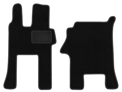 Immagine prodotto di Wielganizator tappetini auto velours anteriori adatto per Mercedes Actros MP4 (2011-, cabina larga) neri, set 2 pz, con fissaggi