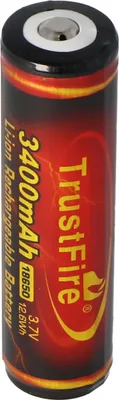 Produktbild von Trustfire 18650 3400mAh 3,6V - 3,7V 68,9x18,41mm PCB geschützter Li-Ion-Akku (Flame)