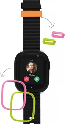 Produktbild von X6Play eSIM Kinder Smartwatch in Schwarz – Im besten Telekom Netz