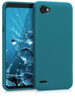 Produktbild von kwmobile Handyhülle für LG Q6 / Q6+ Hülle - TPU Case - Kabelloses Laden - Schutzhülle Cover in Petrol matt