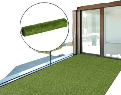 Produktbild von Künstliche Grasmatte, 25 mm Florhöhe, für den Außenbereich