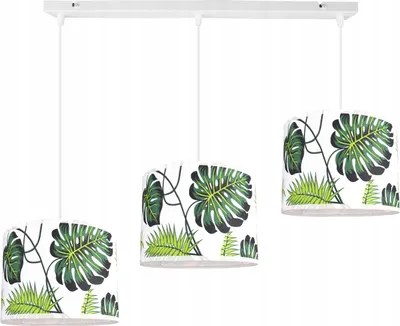 Produktbild von Moderne Pendelleuchte mit Stoffschirm – Eleganter Kronleuchter als Hängelampe