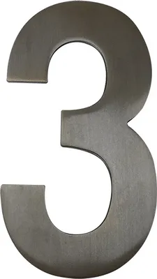 Produktbild von 100 mm Edelstahl Hausnummern Edelstahlzahlen Edelstahlnummern - 3