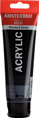 Produktbild von Amsterdam 17097352, Schwarz, Acrylfarbe, Flüssigkeit + Gel, 120 ml